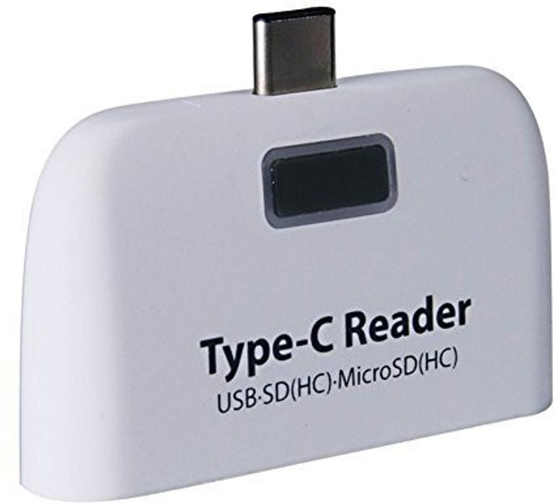 A3sprime Type C Smart Card Reader For All Type-C Devises Card Reader(White)