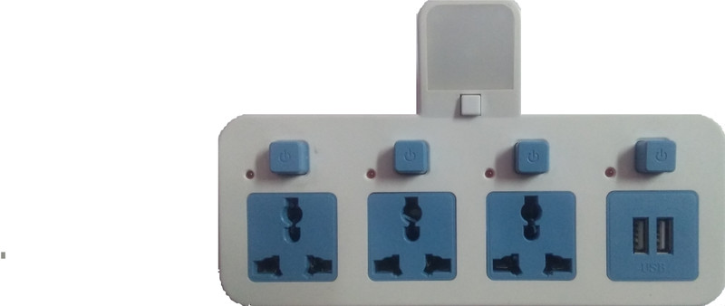 shopnotch 3 Pin copper coiling Multiconnector with 2 USB Distribution Board