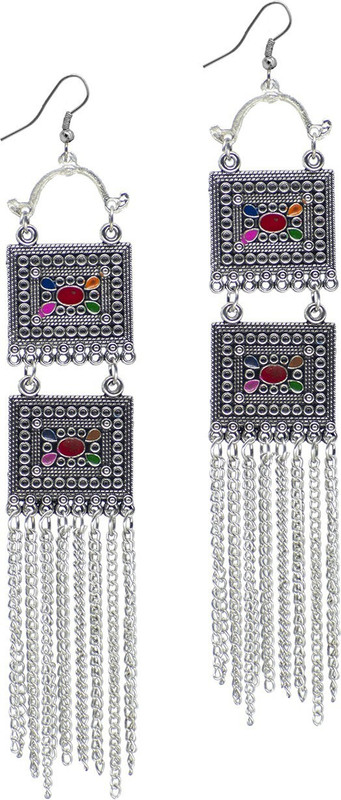 steeplook Oxidised Earrings Alloy Drops & Danglers