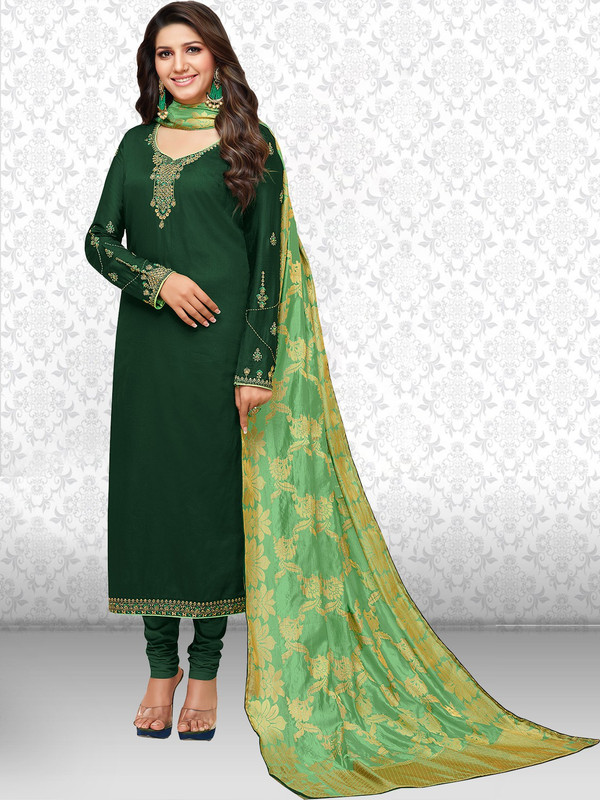 Buy Divastri Polycotton Embroidered Printed Kurta Churidar Material Unstitched Online at desertcartZimbabwe