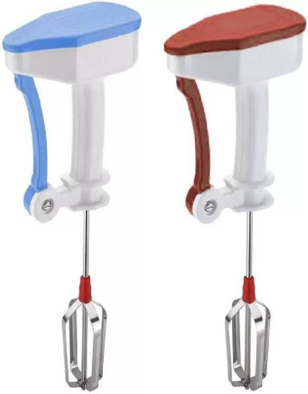 kanyka power free easy flow hand blender pack of 2 (multicolour) 0 W Hand Blender(Multicolor)