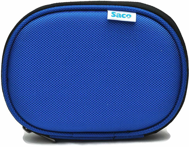 Saco External Hard disk Bag pouch 2.5 inch 2.5 inch Compatible enclosure for Toshiba, Western Digital, Seagate, Dell, Samsung, Sony, Hp, Hitachi, WD, Transcend(For All 2.5 Inch External Hard drives, Blue)