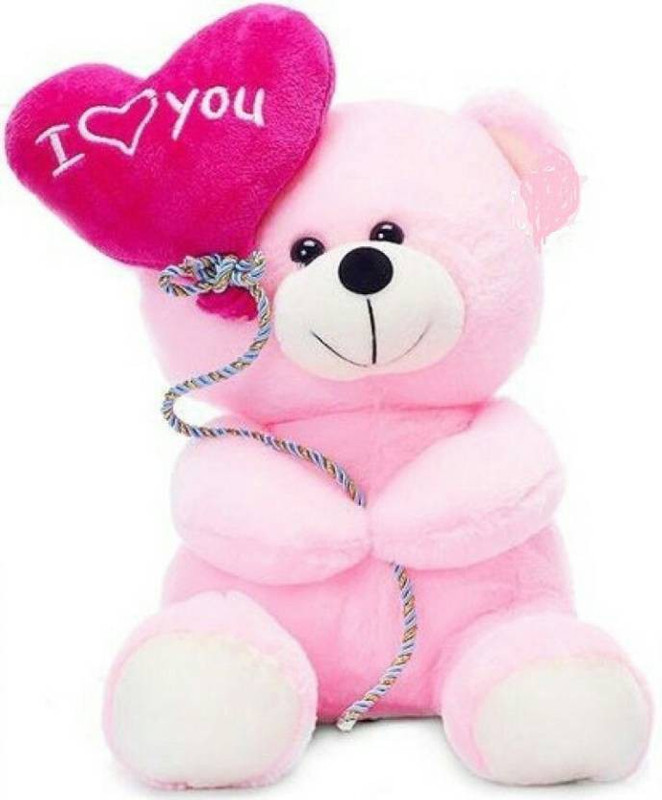 khalsacollection baloon teddy  - 27 cm(Pink)