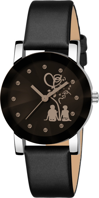 Buy Dainty DS 513 New Design men and Boy Watches Fashion Black Round Dial Leather Band Quartz Wrist Analog Watch For Girls Online at desertcartPortugal