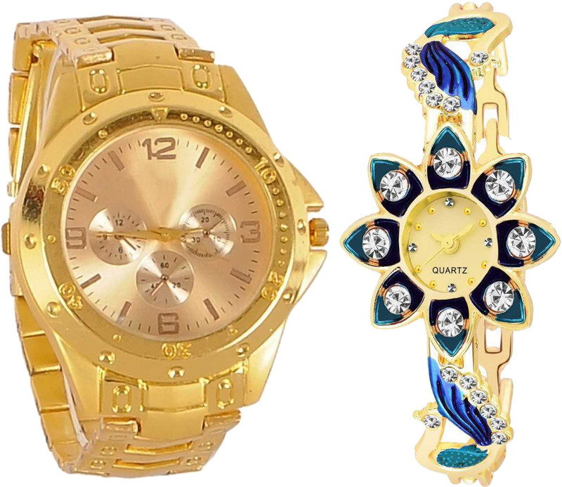 fotoablearc 208526 Royal Gold couple watches and Analog Watch Analog Watch  - For Men & Women