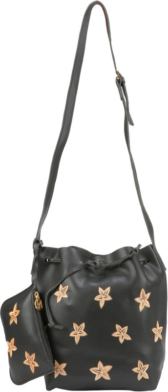 aims fusion Solid Star Sling Bag Waterproof Multipurpose Bag(Black, Pink, 12 L)