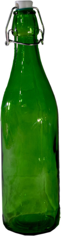 smr Green color glass water for fridge 1000 ml Bottle(Pack of 1, Green)
