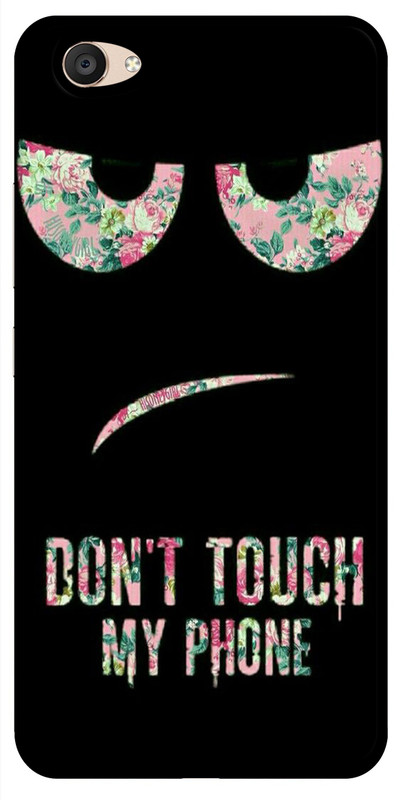 REDFLY Back Cover for Vivo V53 / Vivo V53i(Don’t touch my phone ,Cover For Girls, Cover For Boys, Super Case Cover, New Design Cover,, Grip Case, Silicon)