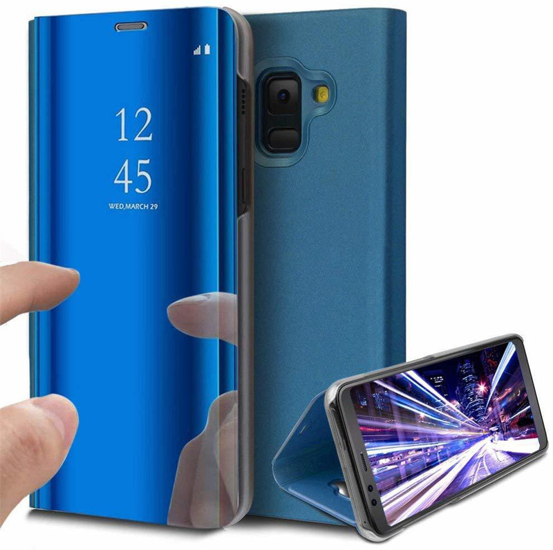 DHAN GTB Flip Cover for Samsung Galaxy J8(Blue, Grip Case) DHAN GTB Flip Cover for Samsung Galaxy J8(Blue, Grip Case)