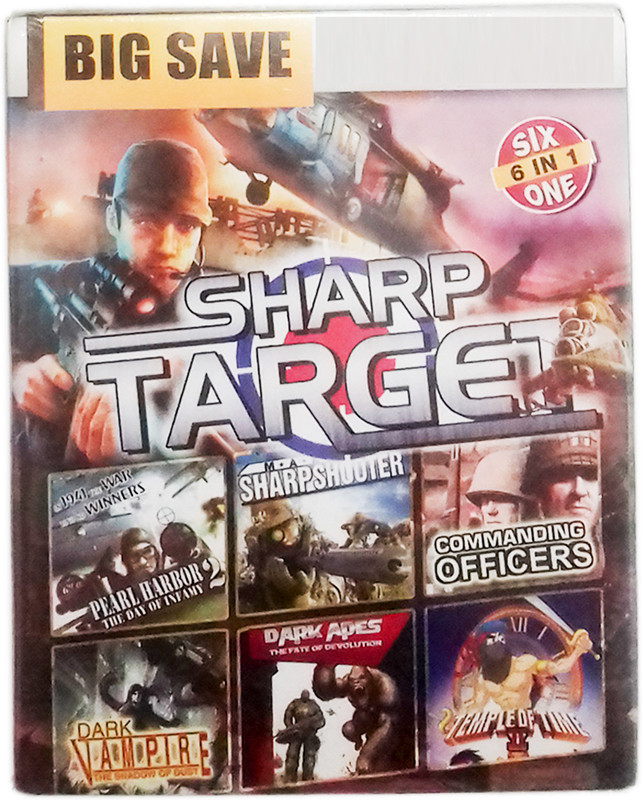SHARP TARGET SHOOTING AND WAR GAME 6 IN 1 GAMES(Code in the Box - for PC)