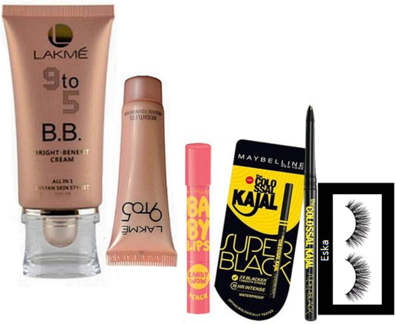 eska Eyelashes 9 to 5 bright -benefit cream all in 1 instant skin stylist,9 To 5(5 Items in the set)