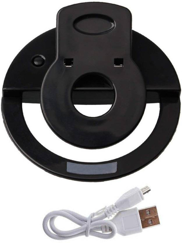 pholor Light Led phone light photo Ring selfie light Ring Lamp LED Selfie Ring Light Ring Flash Flash(Black)