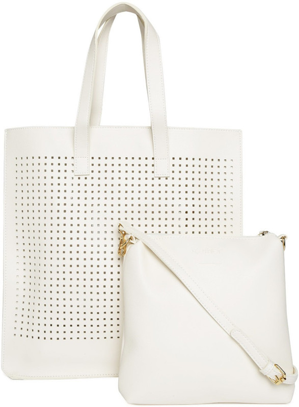 ether Women White Hand-held Bag