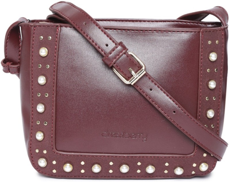 Dressberry Maroon Sling Bag