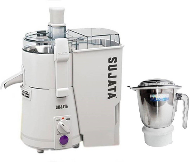 SUJATA 900 JUICER WITH GRINDER JAR 900 Juicer Mixer Grinder(White, 1 Jar)