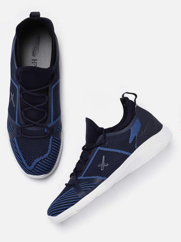 hrx navy blue running shoes
