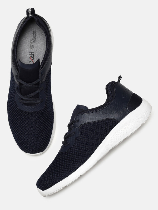 hrx navy blue running shoes