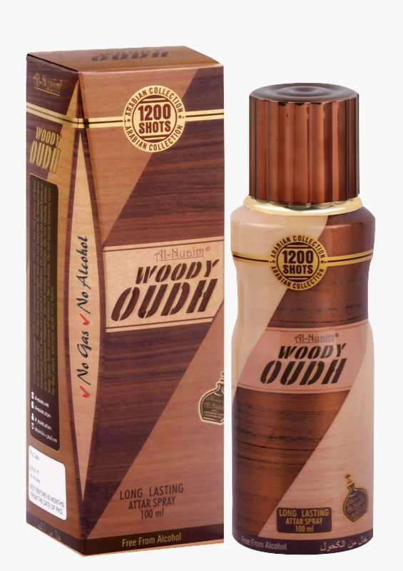 Al Nuaim woody oudh no gas no alcohol pure perfume spray Floral Attar(Oud (agarwood))