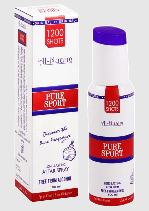 Al Nuaim pure sport 1200 shot no gas no alcohol Floral Attar(Oud (agarwood))
