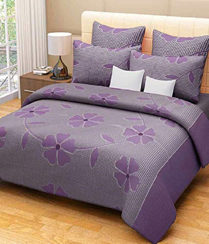 true product 180 TC Polycotton Double 3D Printed Bedsheet(Pack of 1, Multicolor)