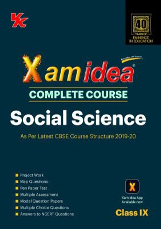 Xam Idea Complete Course Social Science for Cbse Class 9 - 2020 Exam(English, Paperback, unknown)