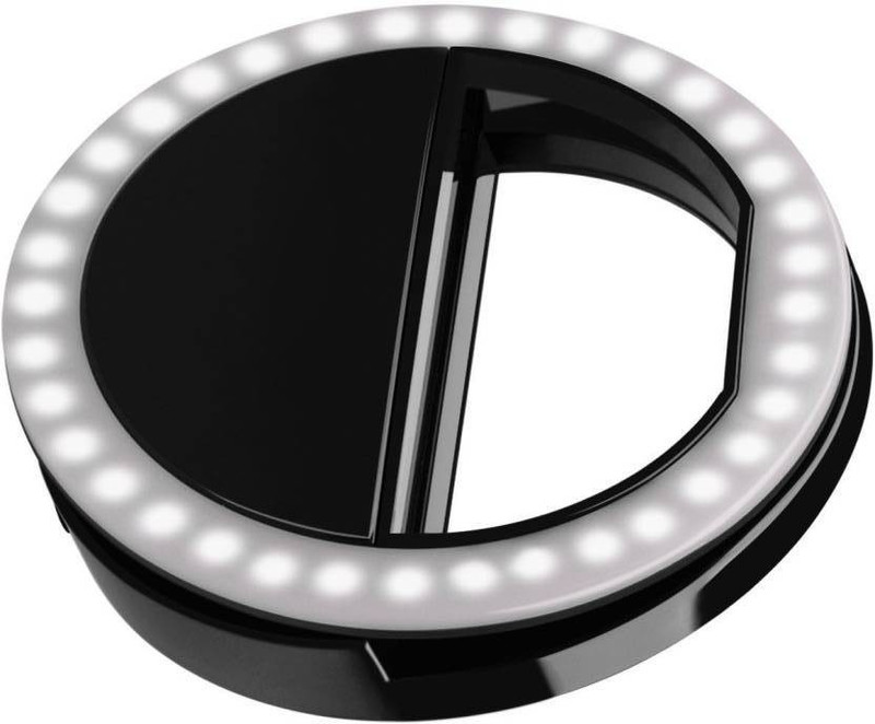 FD1 Wide Angle Selfie Light Rechargable for Mobile Phone 10 lx Camera LED Light(Batteries Included)