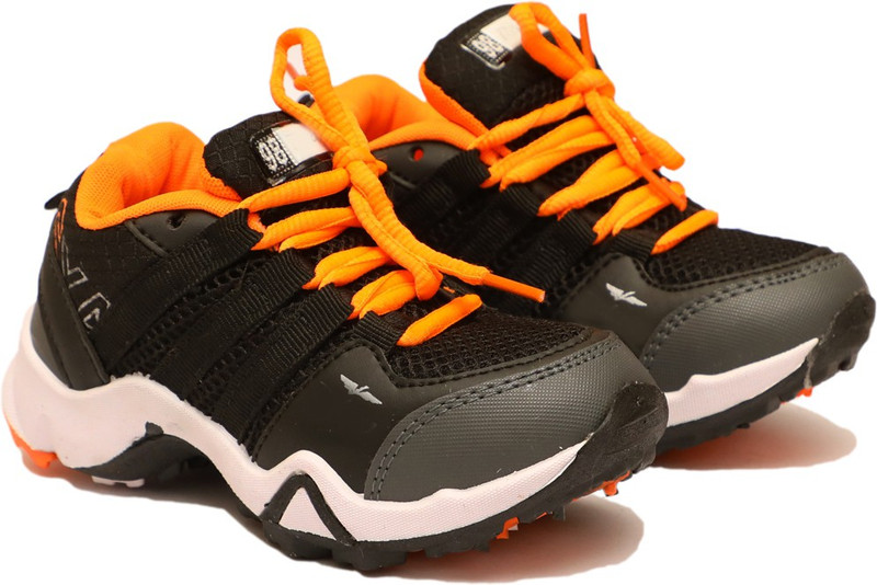 continue star Boys & Girls Lace Running Shoes(Black)