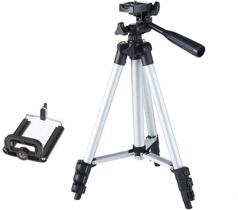 sourceindiastore DSLR Camera Stand high quality product connect with Bluetooth Tripod(black with silver combination, Supports Up to 800)