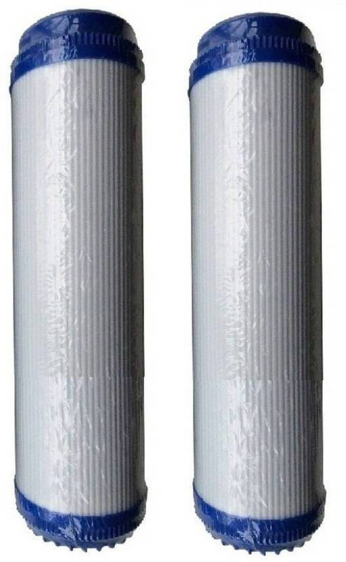sparetech Granular Activated Carbon Filter 10" inch for Under Sink Manual RO spare Solid Filter Cartridge (000.5, Pack of 2) Solid Filter Cartridge(0.005, Pack of 2)