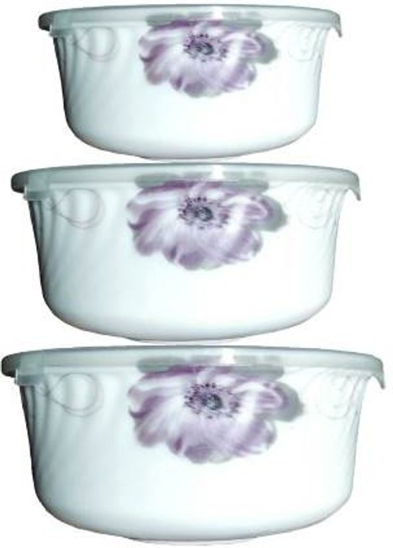 fancy craft Best Collection Perfect serving Bowl Melamine Bowl(White, Pack of 3)