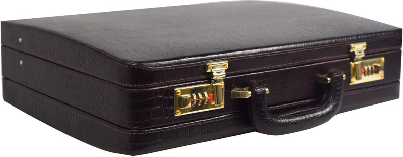 Stones Bridge Overnight Expendable Large Briefcase - For Men & Women(Brown)