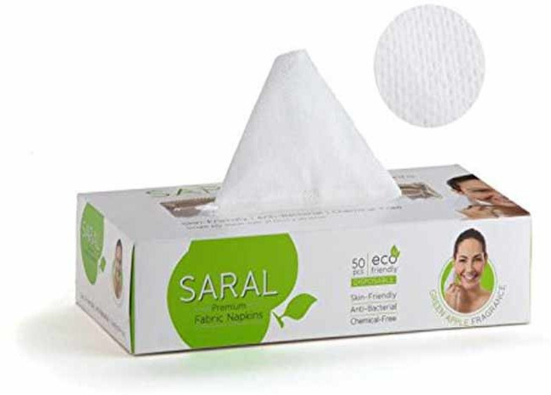 saral Green Apple Fragrance Premium Fabric Napkins(Pack of 200)