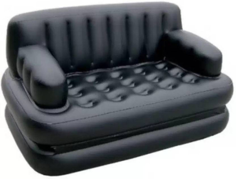 atmiya fashion Acrylic 3 Seater Inflatable Sofa(Color - black)
