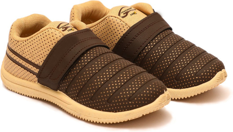 continue star Boys & Girls Velcro Casual Boots(Brown)