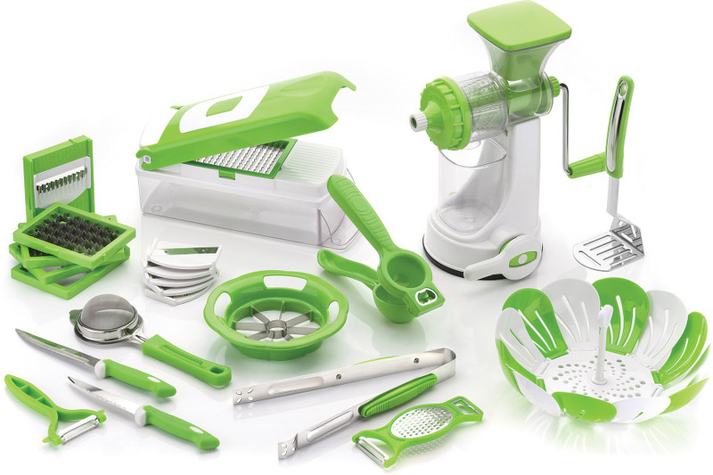 bonfire BF-FLIP01 BF-KCOM-GR Multi-Color (Red and Green) Kitchen Tool Set(Multi-Color (Red and Green))