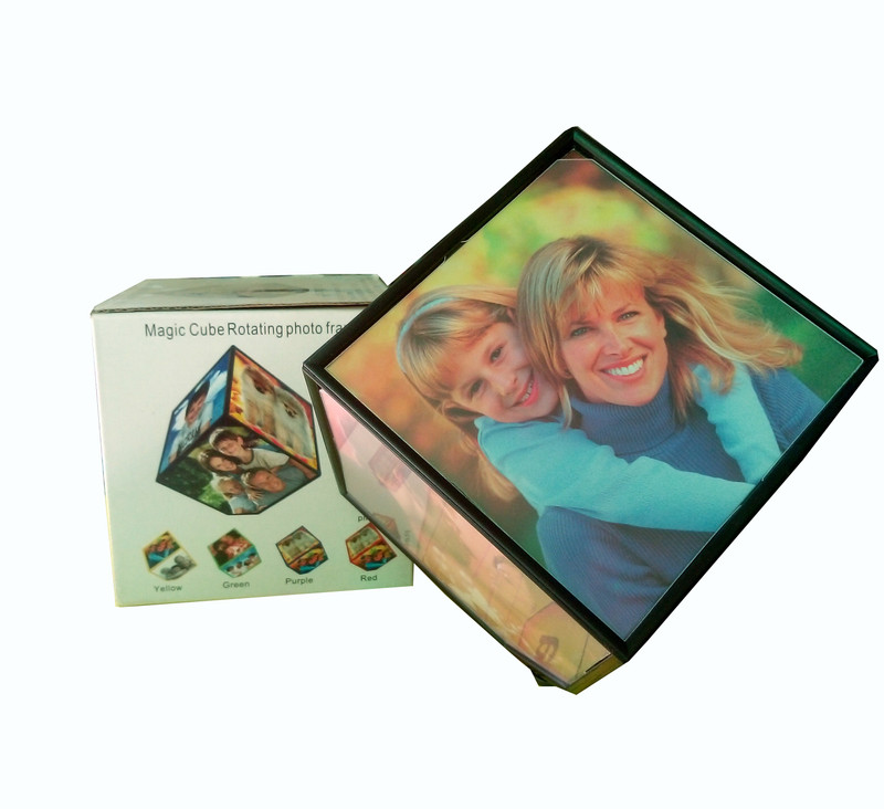 magic cube Wire Mesh Photo Frame(Black, 6 Photos)