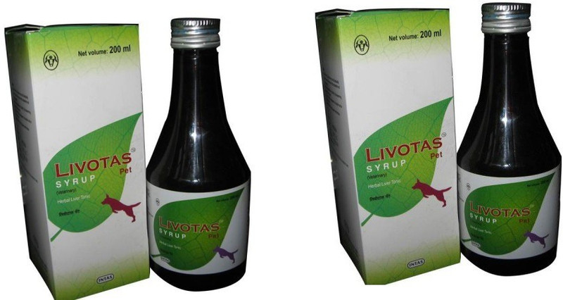 intas LIVOTAS syrup Herbal liver Tonic 200 ml , Pet Health Supplements(400 ml)