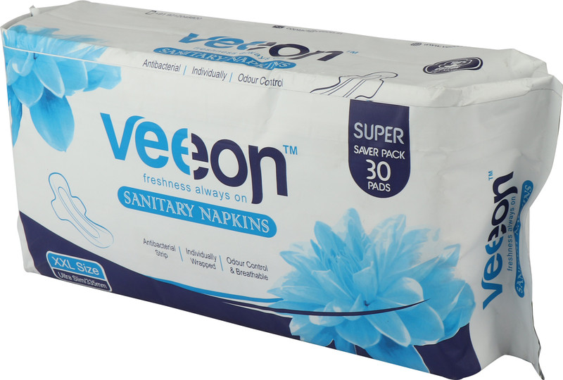 veeon Ultra Slim XXL Sanitary Pads Sanitary Pad(Pack of 30)