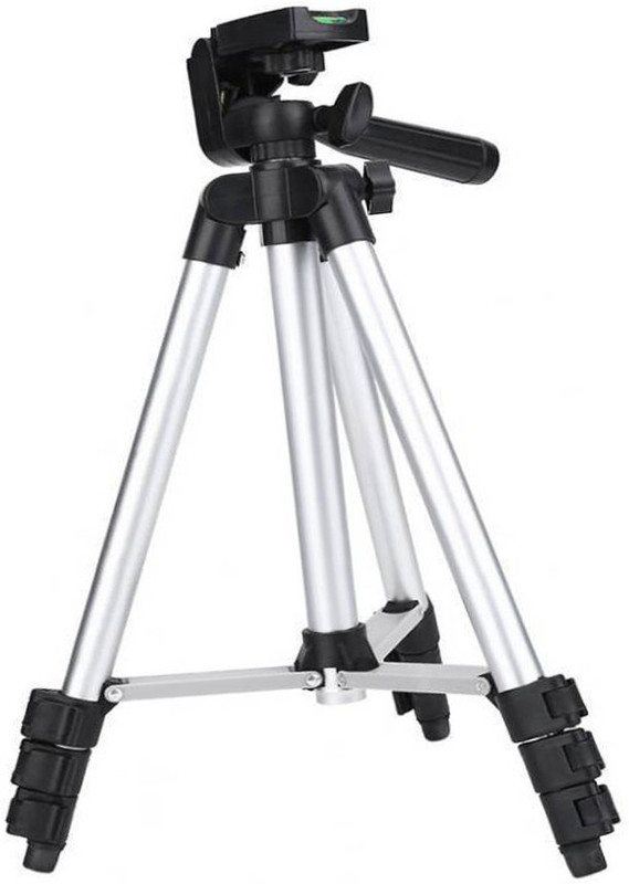 Padraig 3110 Foldable Camera Quick Release Plate Tripod (Silver, Supports Up to 3000) Tripod, Monopod(Black, Supports Up to 3000)