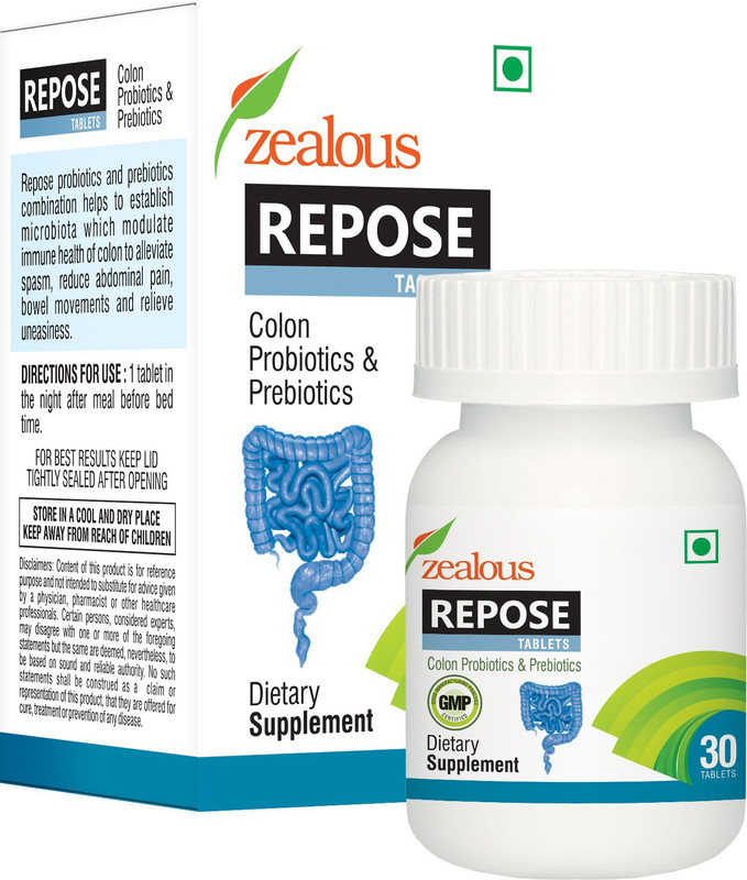 zealous health REPOSE, probiotic bowel care(30 No)