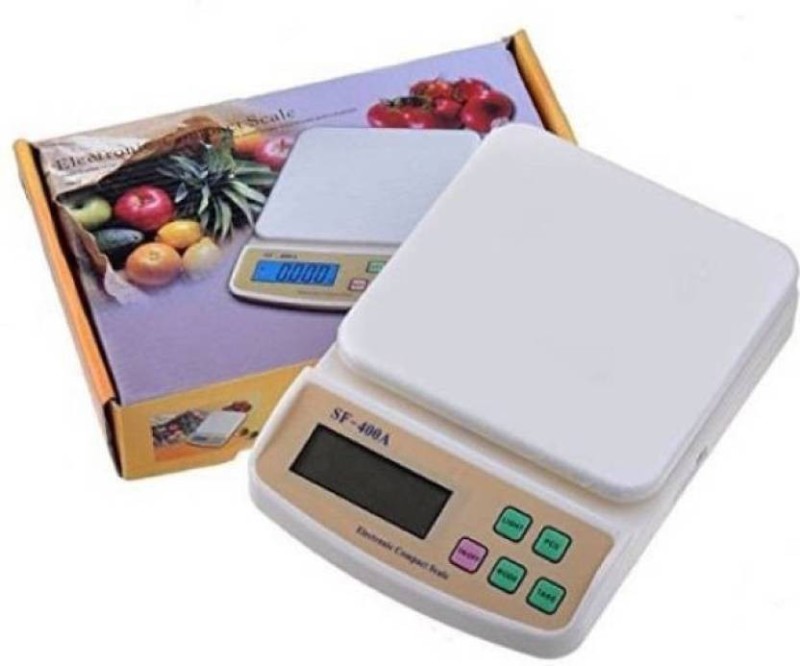 Mezire  Backlight _digital_kata_sf-400a Weighing Scale  (White) Weighing Scale(White)