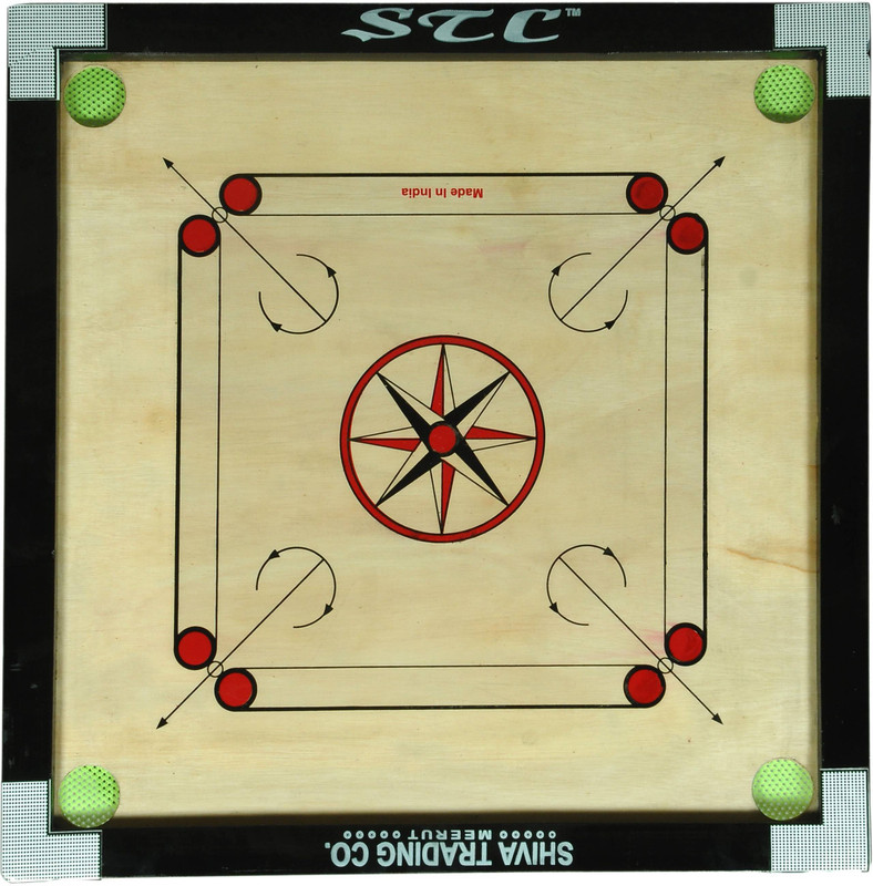 STC Premium Quality Wooden Small Size 50.8 cm Carrom Board(Multicolor)