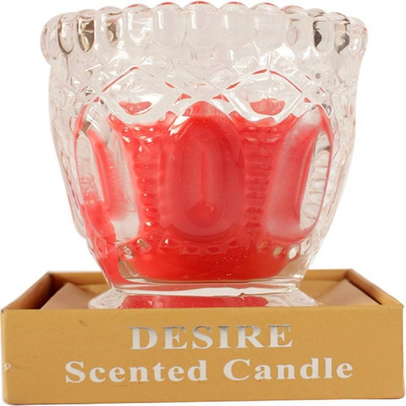 shoppingdoor Desire Scented Candle Special Ocassions for Aroma Candle with warm and blissful Fragnanace - Best for Home DÃ©cor Candle Candle(Red, White, Pack of 1)