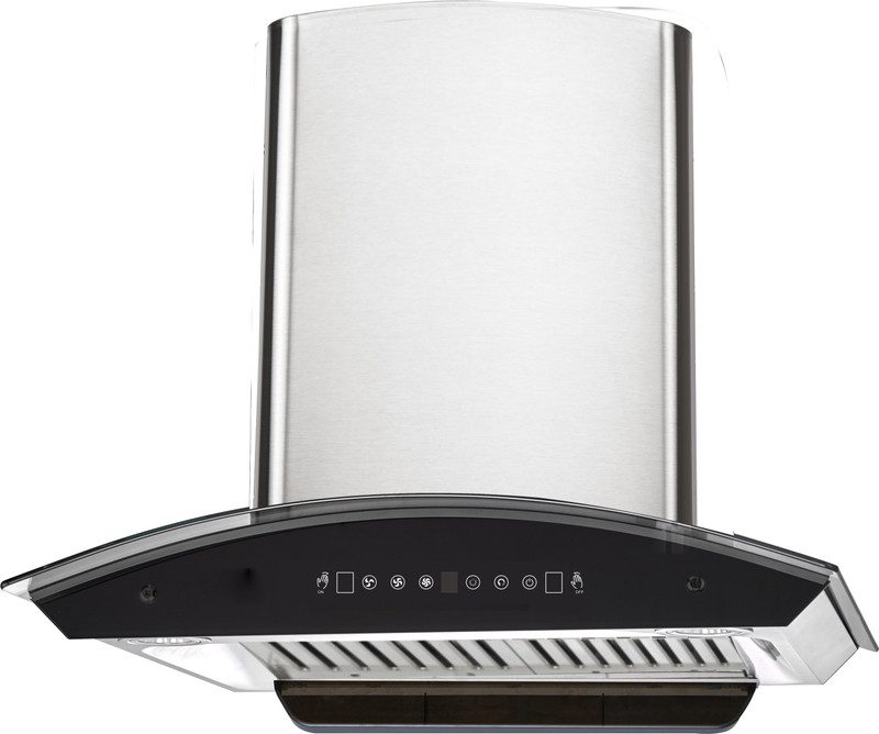 Kaff RIOBF DHC 60-SS Auto Clean Wall Mounted Chimney(Grey 1250 CMH)