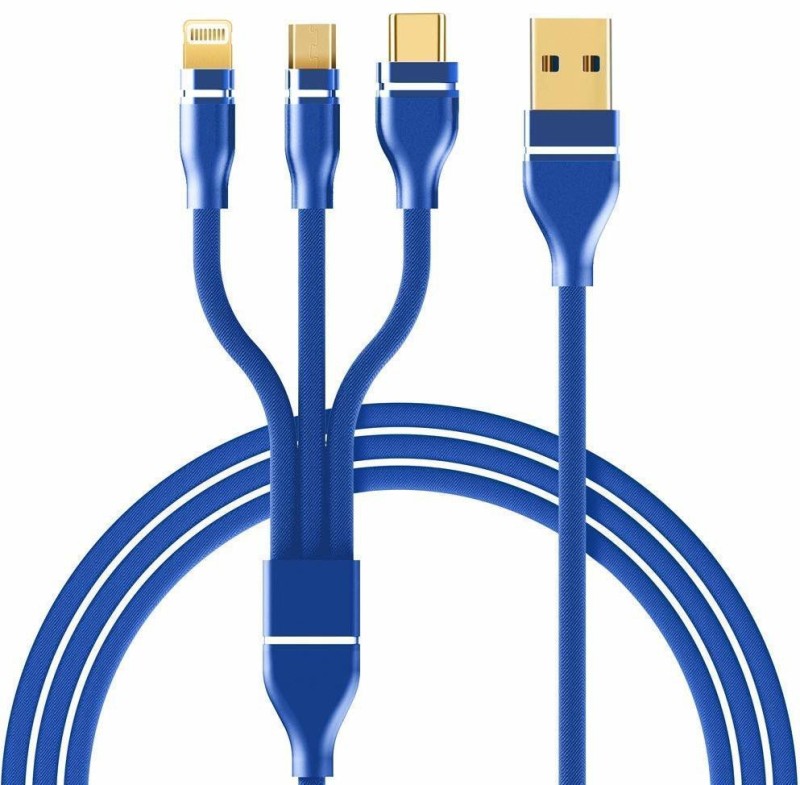 Liberosis DC-0081 1 m USB Type C Cable(Compatible with Mobile, Blue, One Cable)