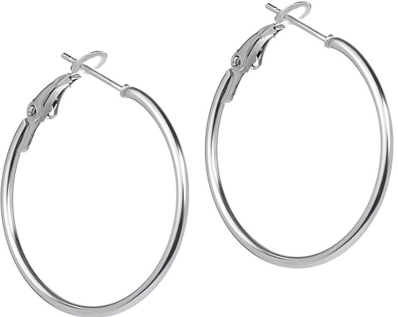 noyyan SMALL HOOP EARRINGS German Silver Hoop Earring