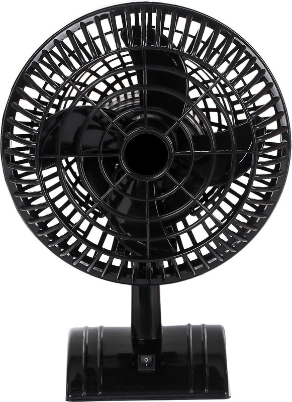 amikan Mini Table Fan 9 inch 200 mm 4 Blade Table Fan(Black, Pack of 1)