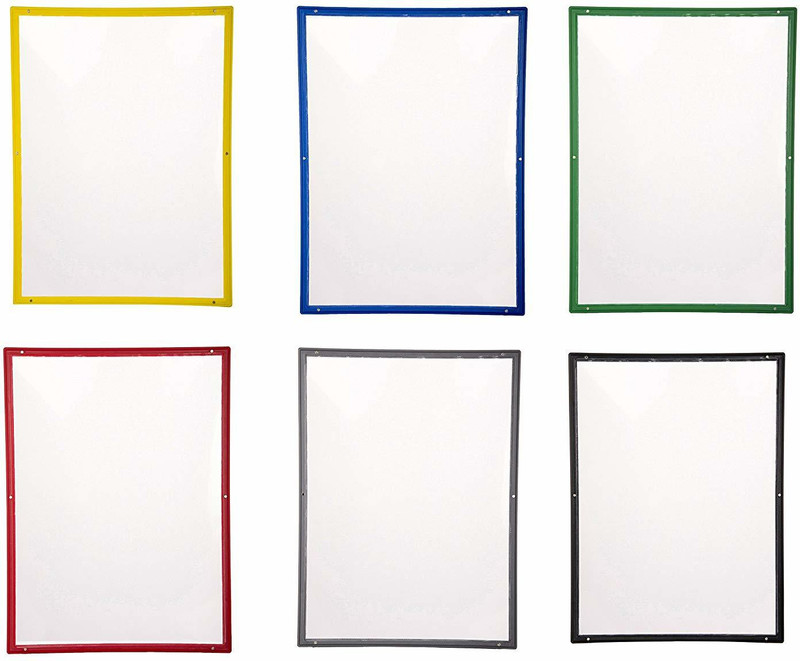 infomate Plastic A3 Paper Magnetic Display(Set Of 6, Red, Blue, Grey, Black, Yellow, Green)