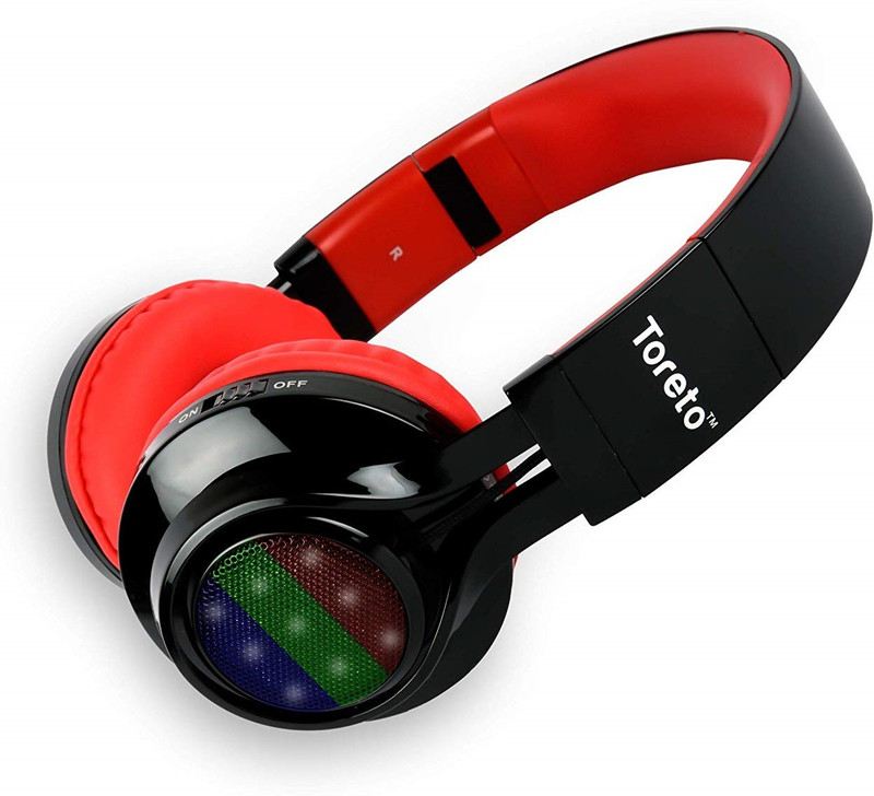 toreto explosive (tor 201) ms Bluetooth Headset with Mic(Black, Over the Ear)