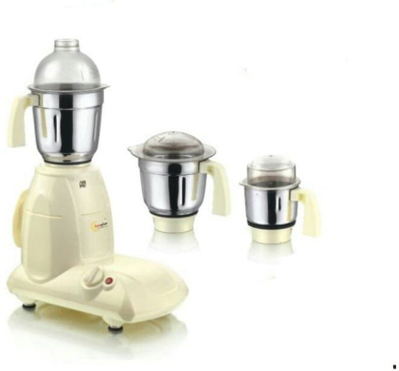 Sunglan S-F-550 S-Fantasy-550 W 500 Mixer Grinder(Cream, 3 Jars)